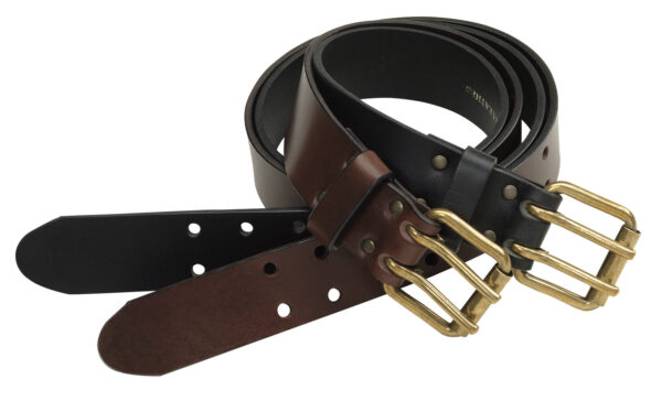 9097-000-1-Leatherbelt 40 mm-Brown and Black